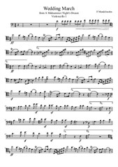 F. Mendelssohn: Wedding March for 4 cellos